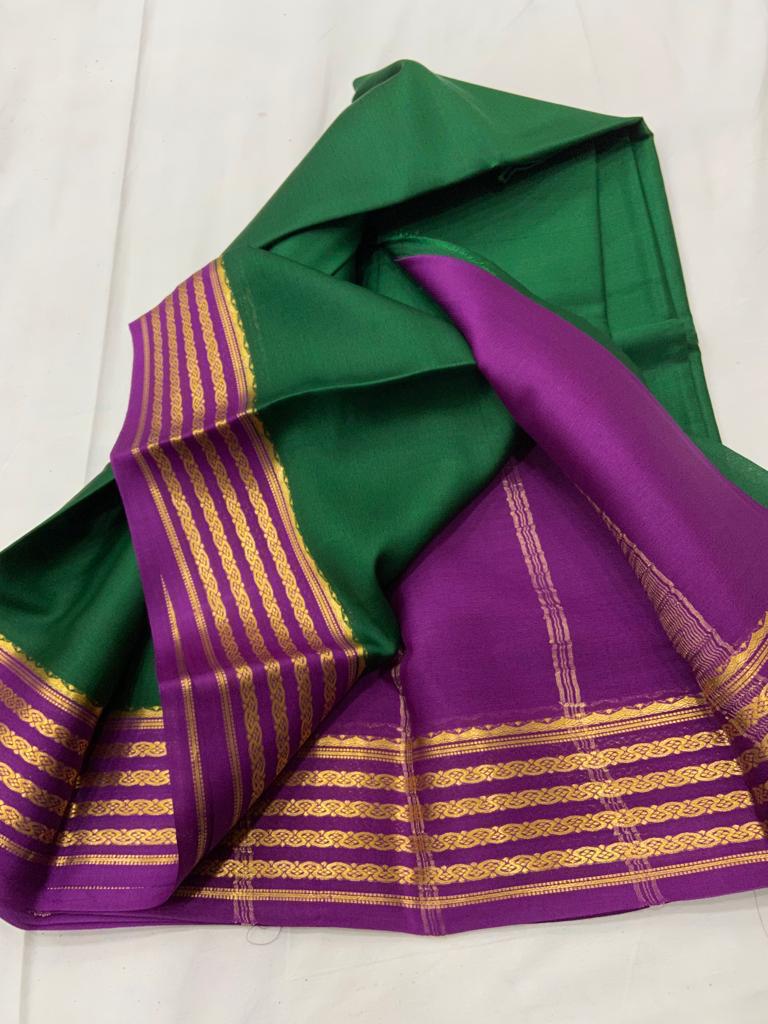 Pure mysore crepe silk 60 count saree