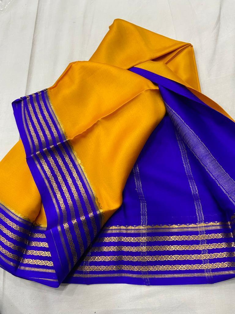 Pure mysore crepe silk 60 count saree