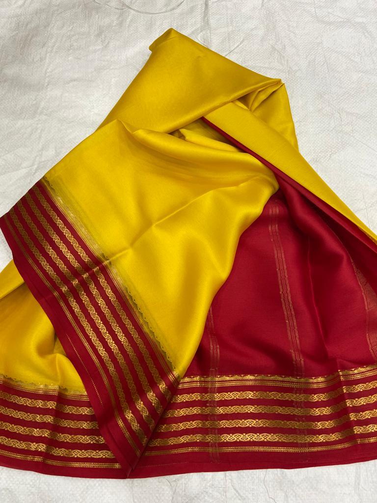 Pure mysore crepe silk 60 count saree