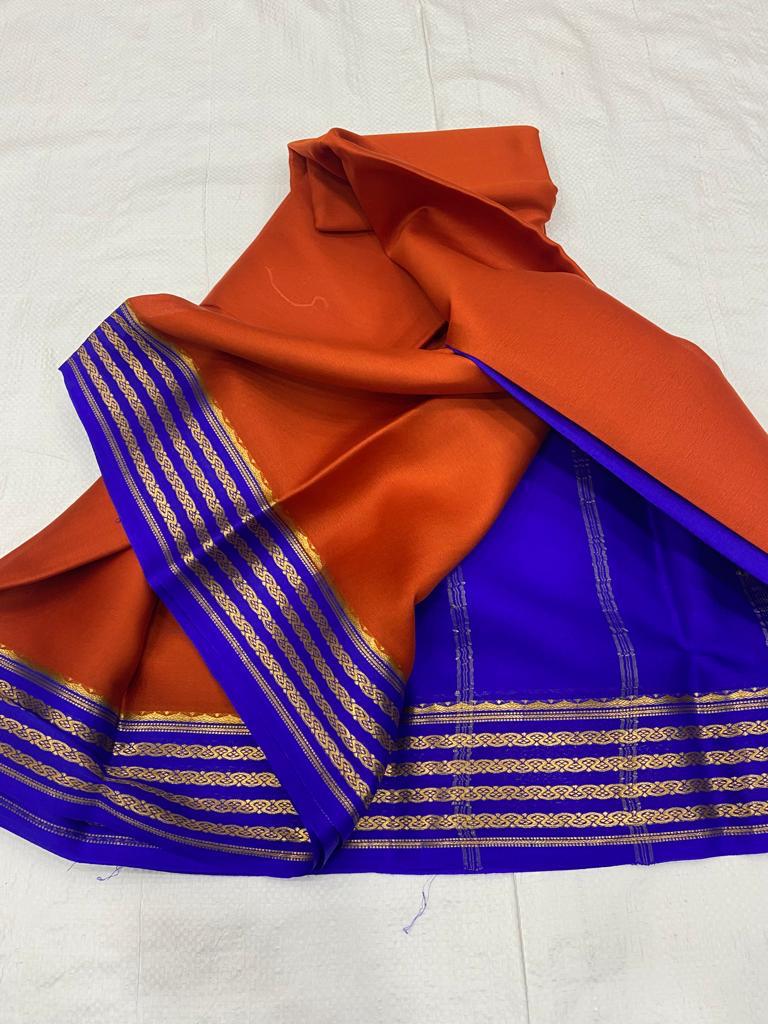 Pure mysore crepe silk 60 count saree