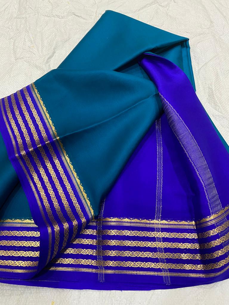 Pure mysore crepe silk 60 count saree