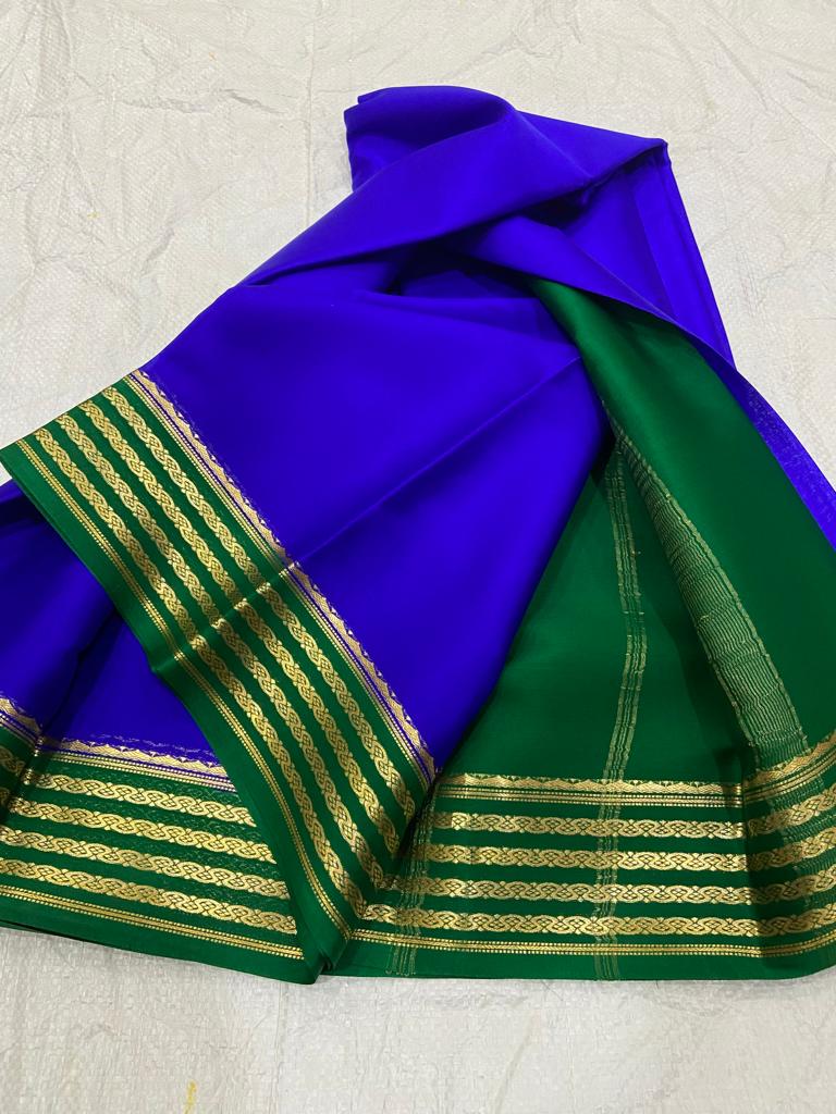 Pure mysore crepe silk 60 count saree