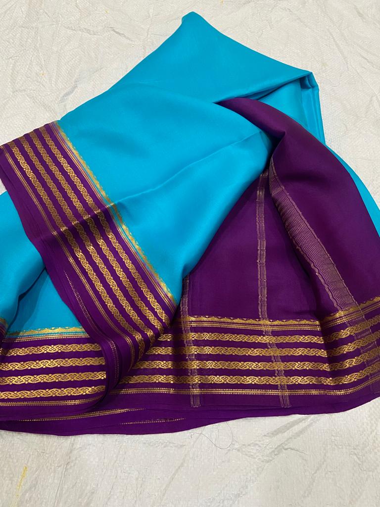 Pure mysore crepe silk 60 count saree