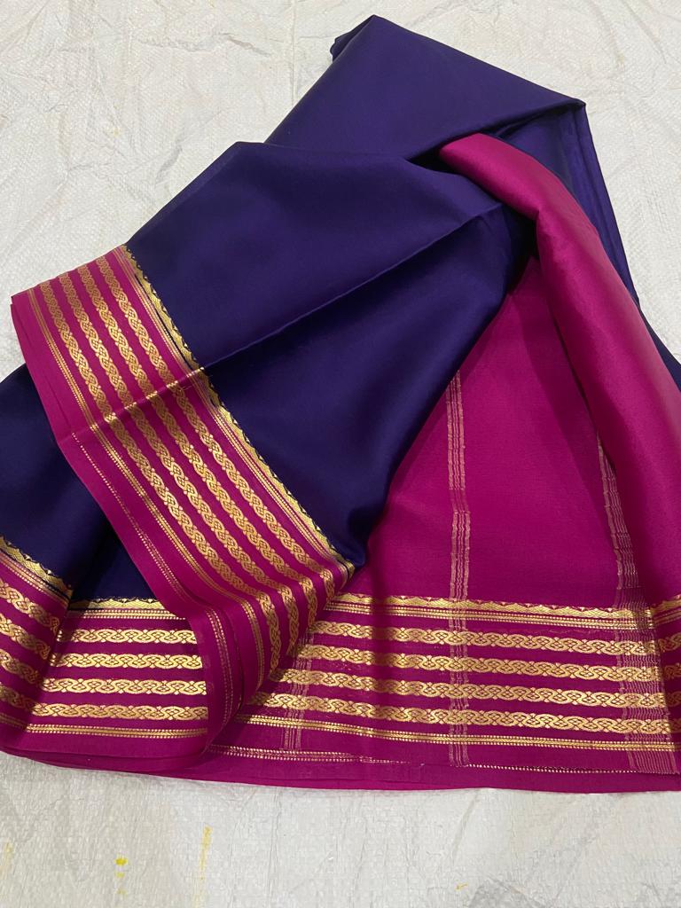 Pure mysore crepe silk 60 count saree