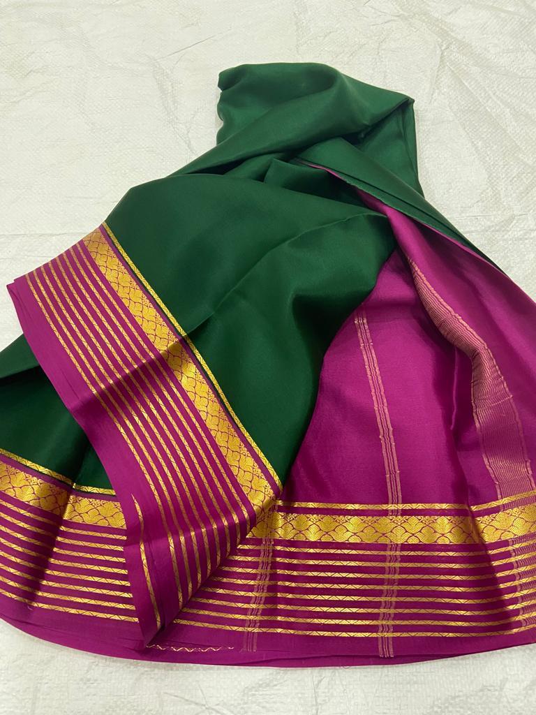 Pure mysore crepe silk 60 count saree