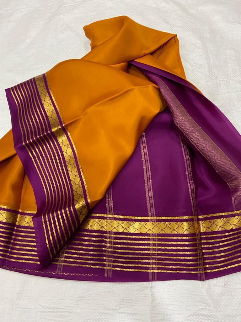 Pure mysore crepe silk 60 count saree
