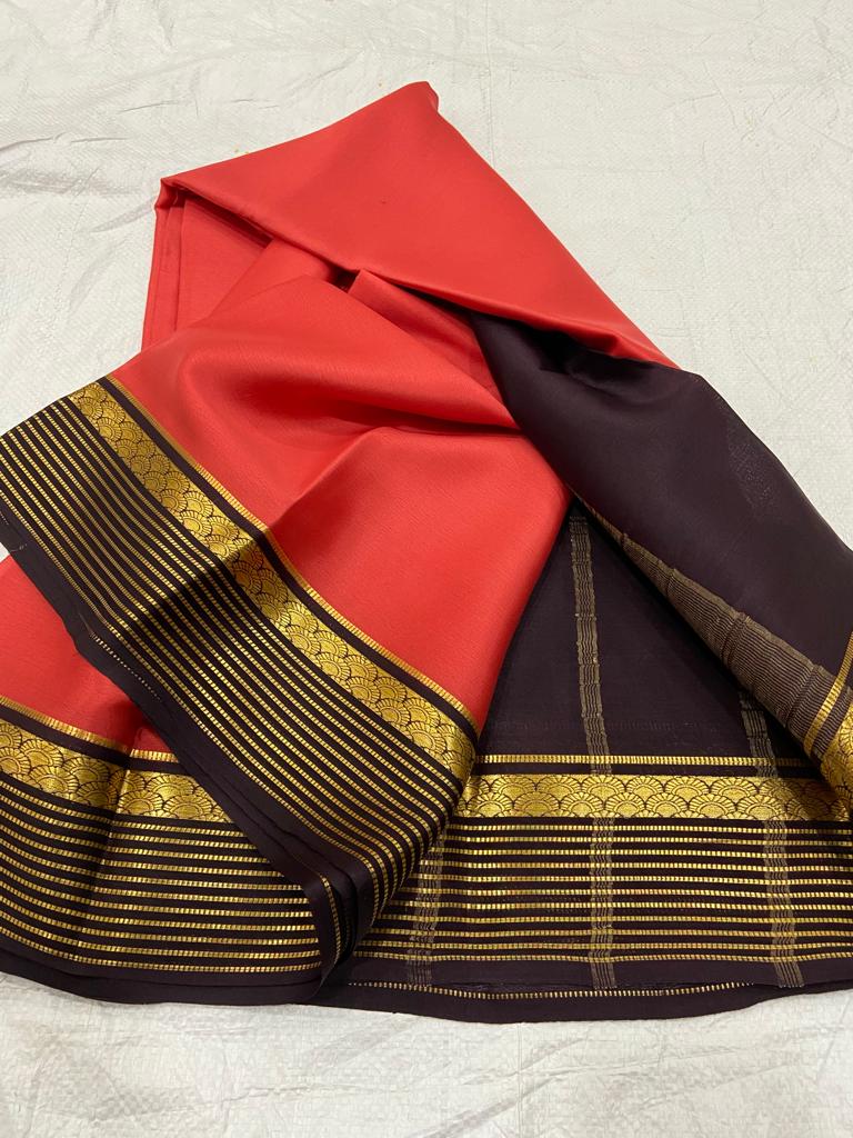 Pure mysore crepe silk 60 count saree