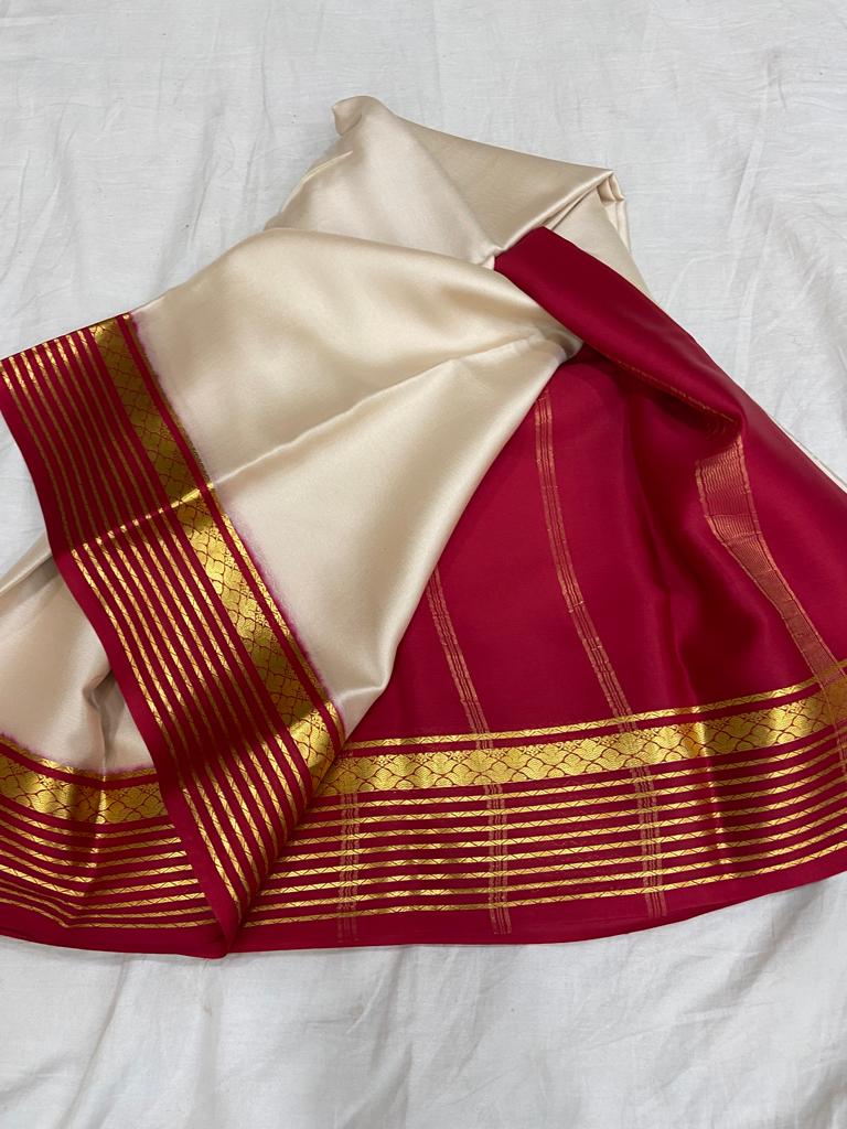 Pure mysore crepe silk 60 count saree