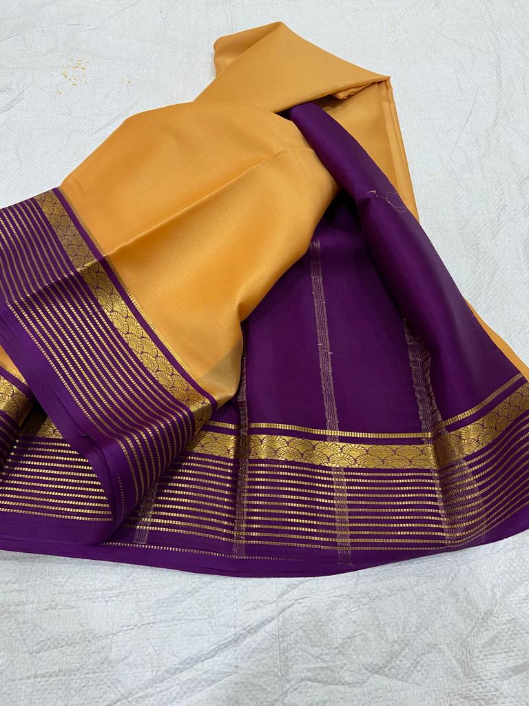 Pure mysore crepe silk 60 count saree