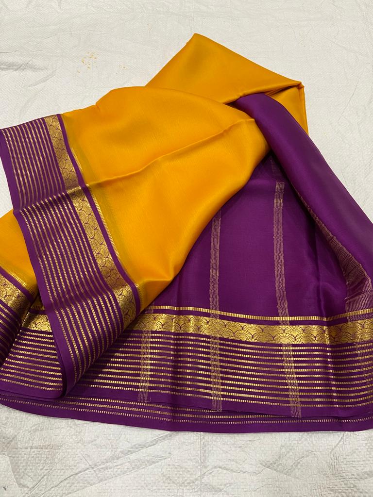 Pure mysore crepe silk 60 count saree