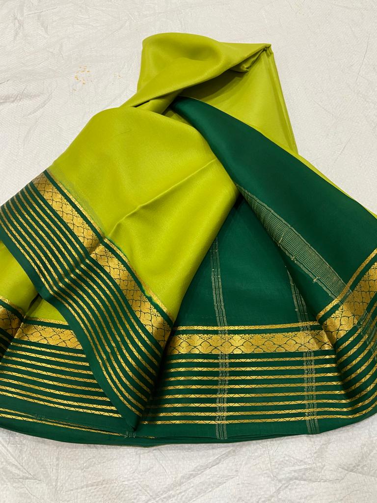 Pure mysore crepe silk 60 count saree