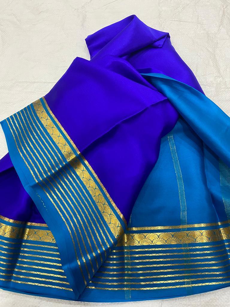 Pure mysore crepe silk 60 count saree