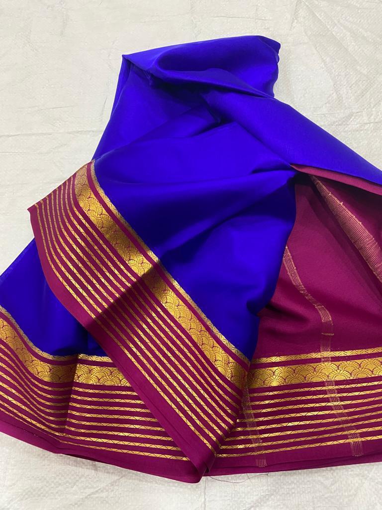 Pure mysore crepe silk 60 count saree