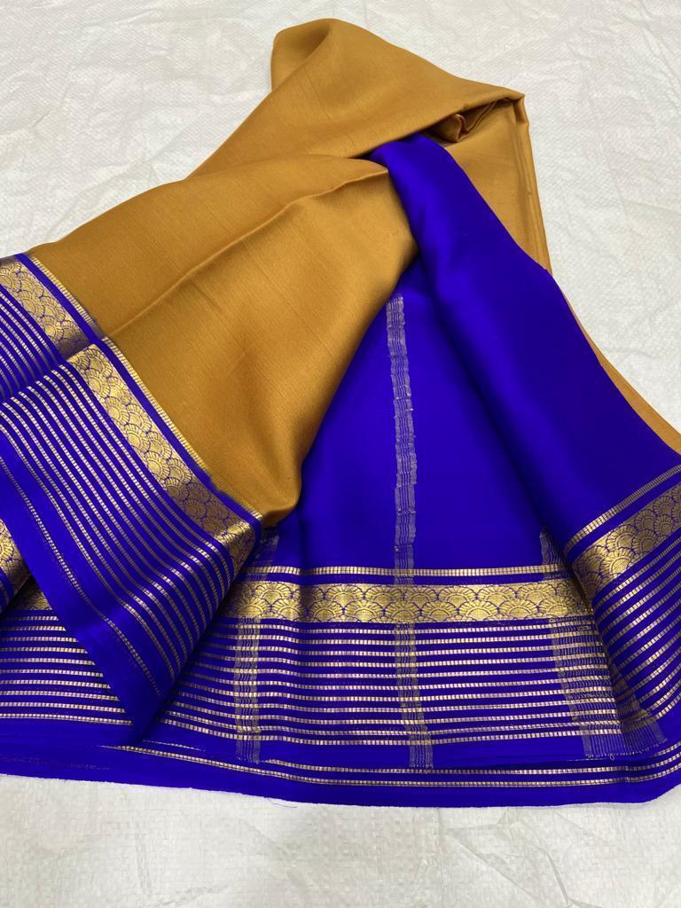 Pure mysore crepe silk 60 count saree