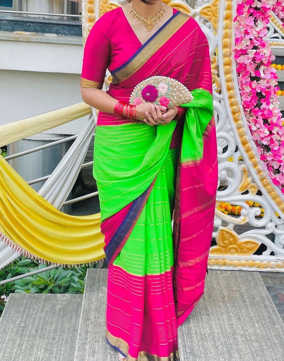 Pure mysore silk 100 gram thickness saree