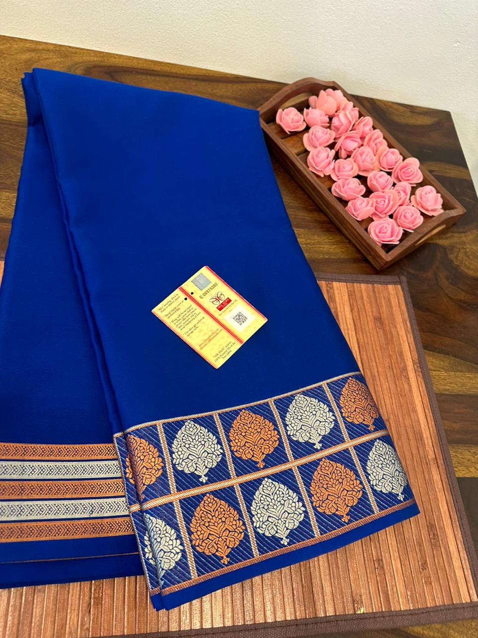 Pure mysore silk 120 grm thickness saree