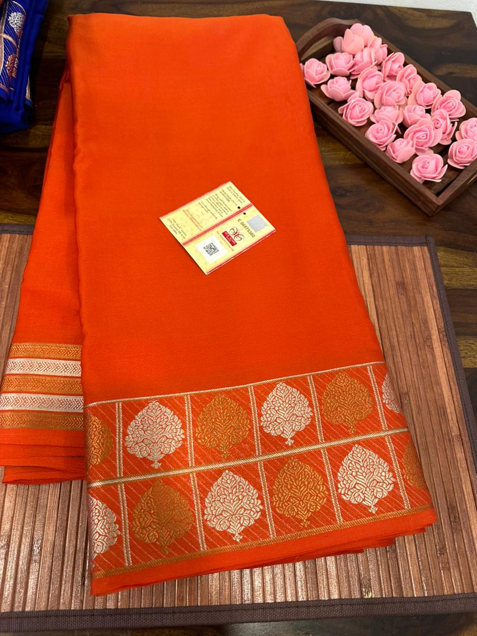 Pure mysore silk 120 grm thickness saree