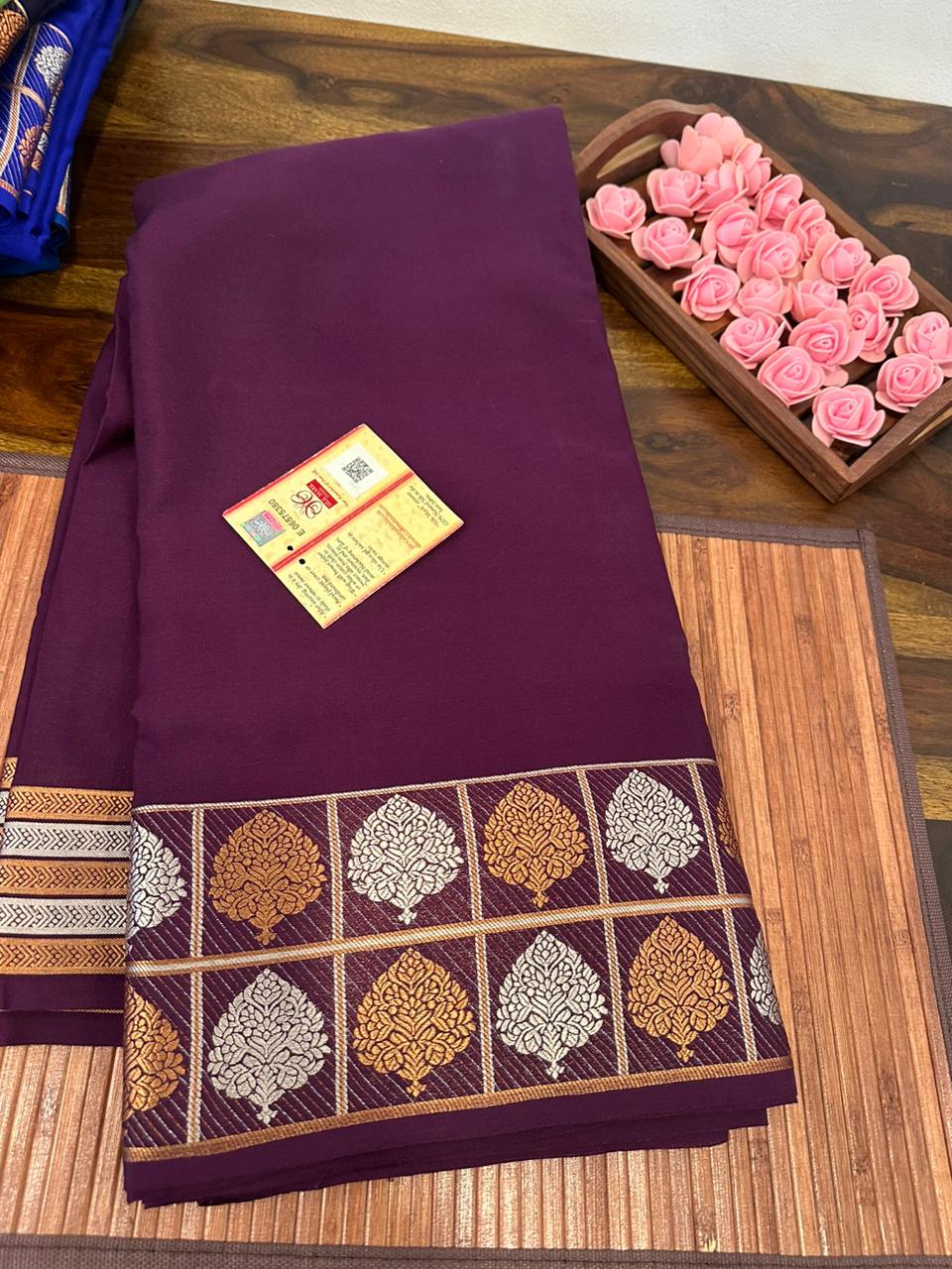 Pure mysore silk 120 grm thickness saree