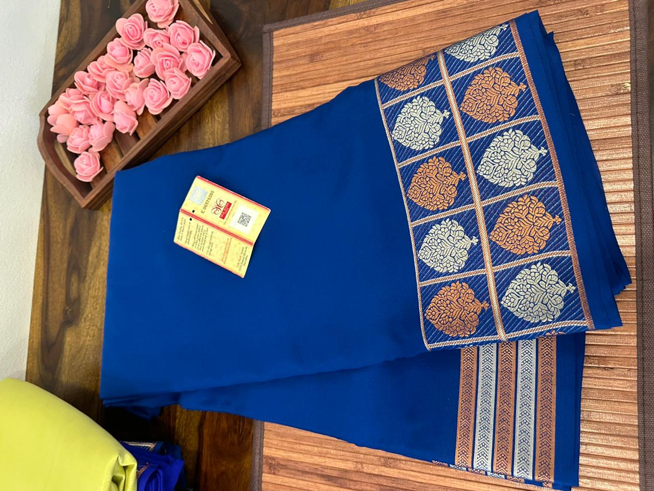 Pure mysore silk 120 grm thickness saree