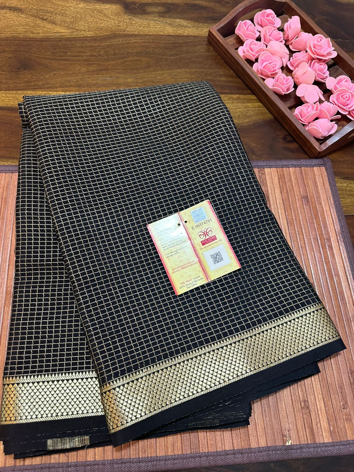 Pure mysore silk 120 grm thickness saree