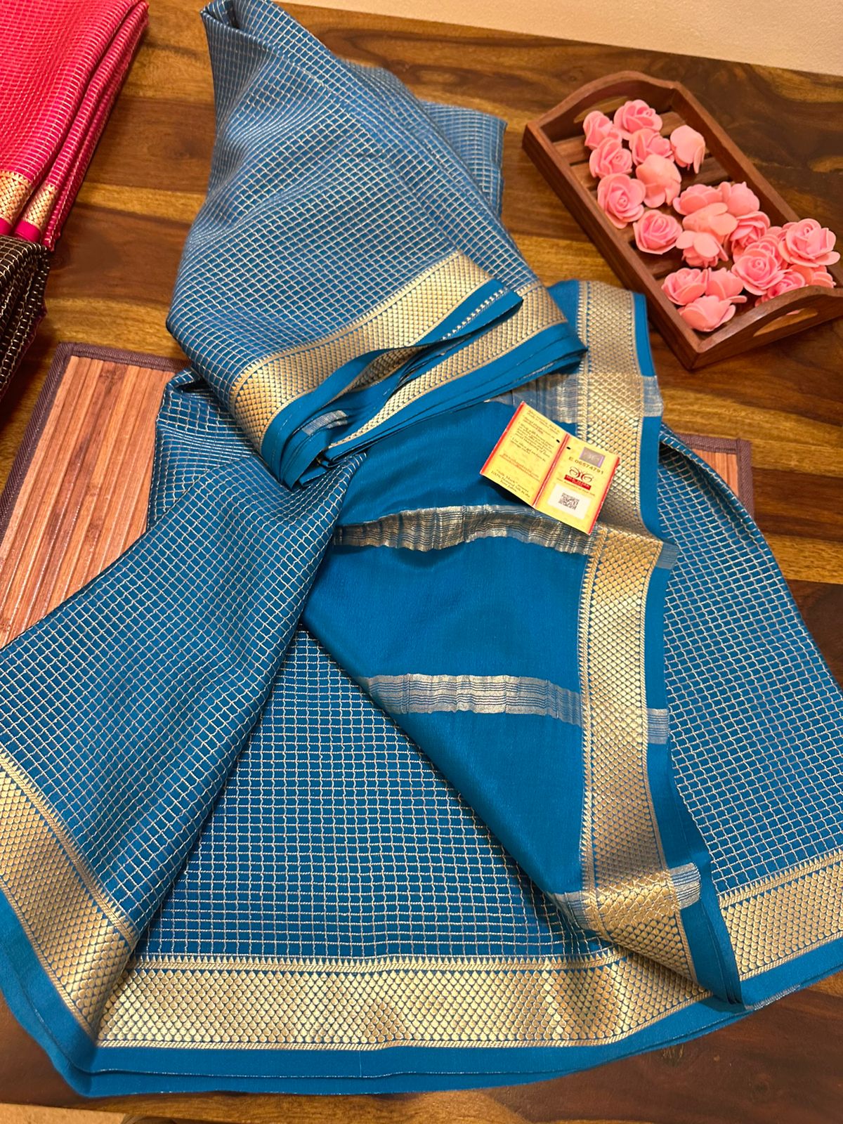 Pure mysore silk 120 grm thickness saree