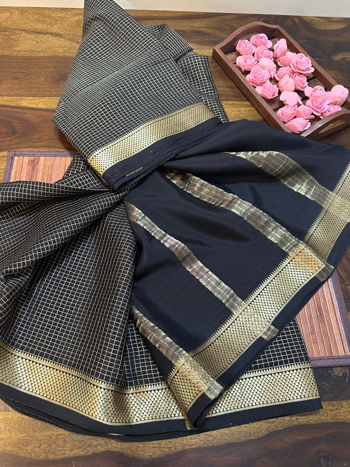 Pure mysore silk 120 grm thickness saree