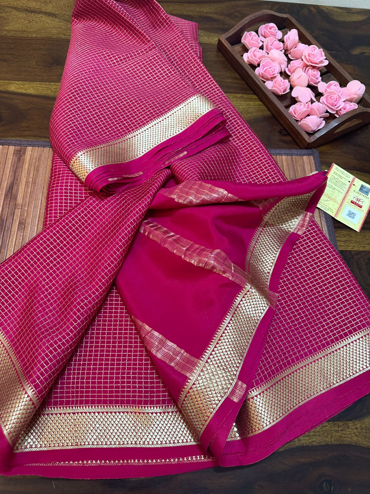 Pure mysore silk 120 grm thickness saree