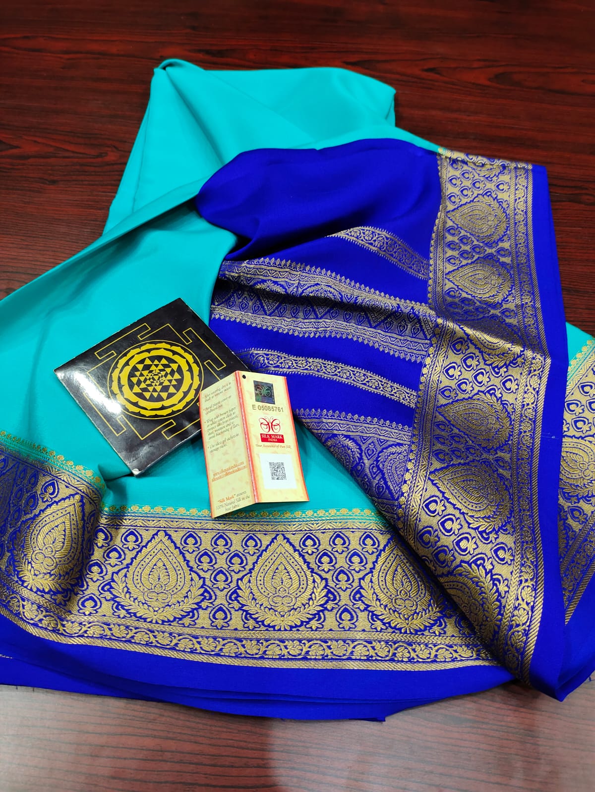 Pure mysore silk 120 grm thickness saree
