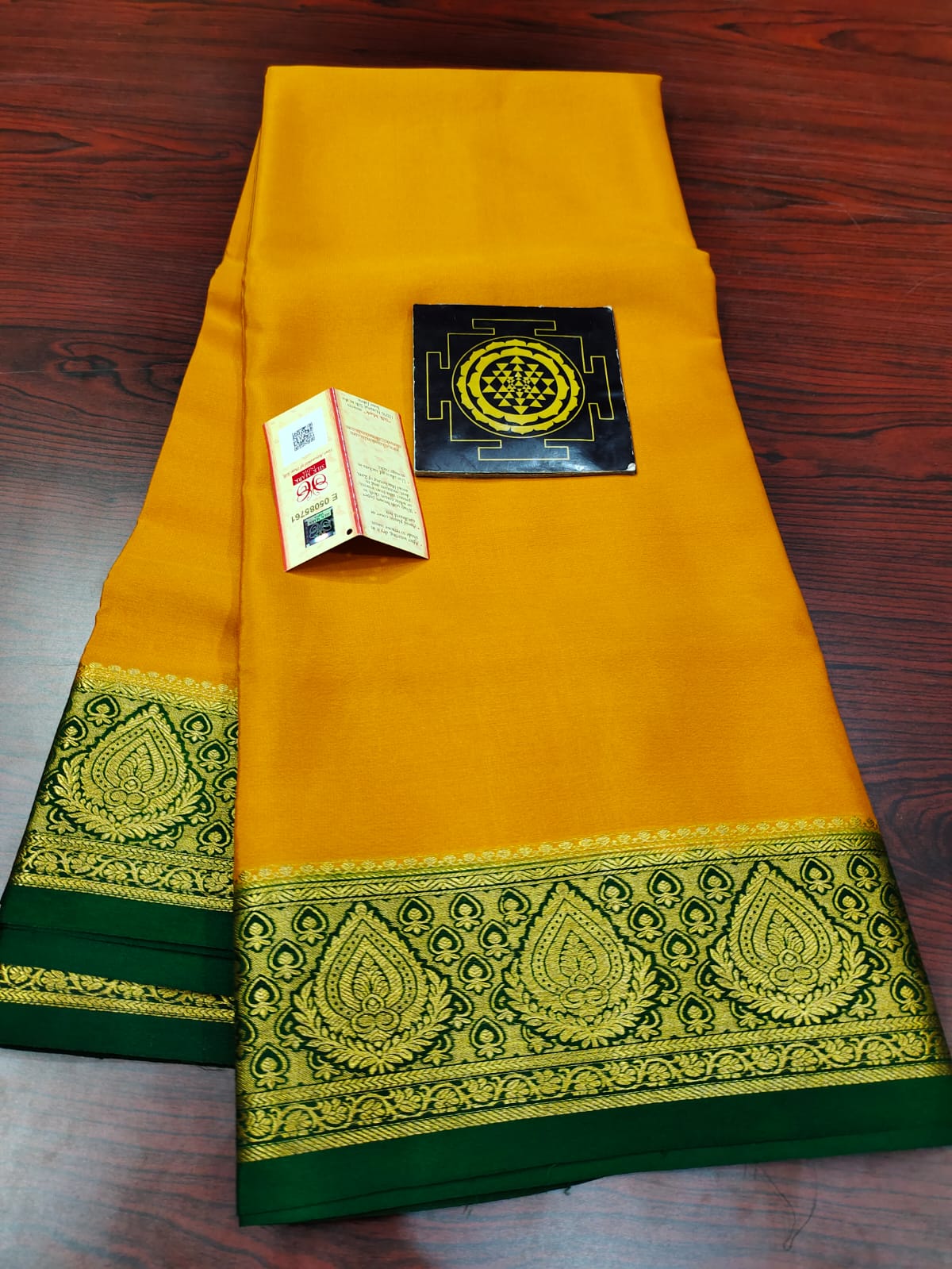 Pure mysore silk 120 grm thickness saree