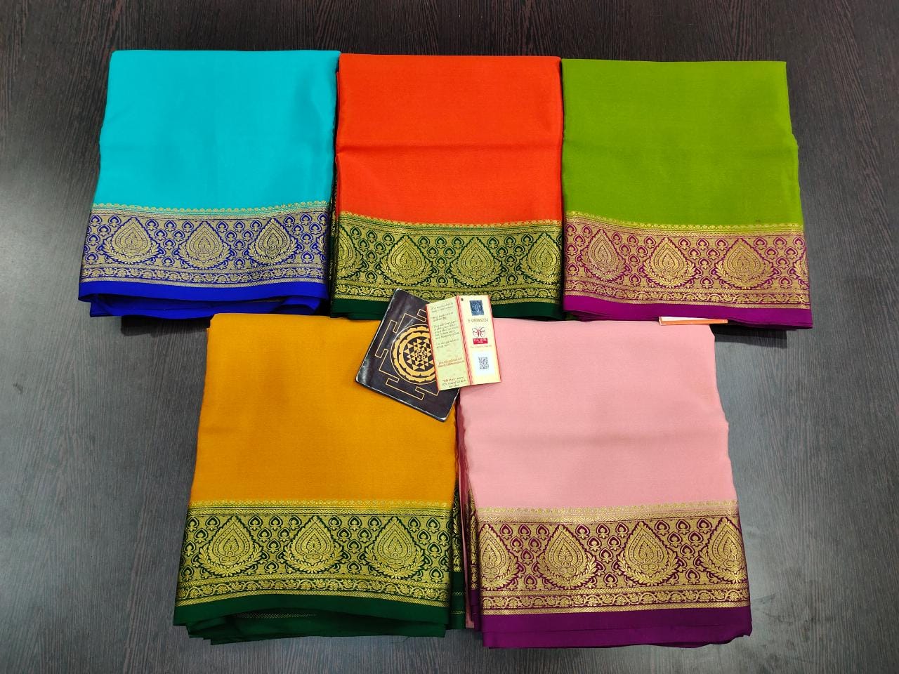 Pure mysore silk 120 grm thickness saree