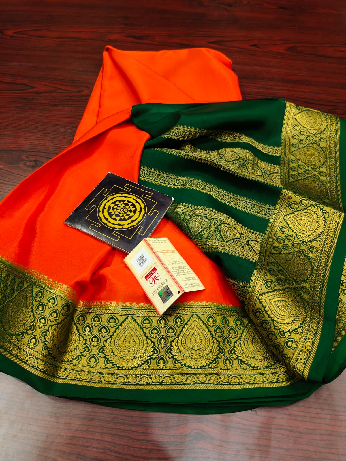 Pure mysore silk 120 grm thickness saree