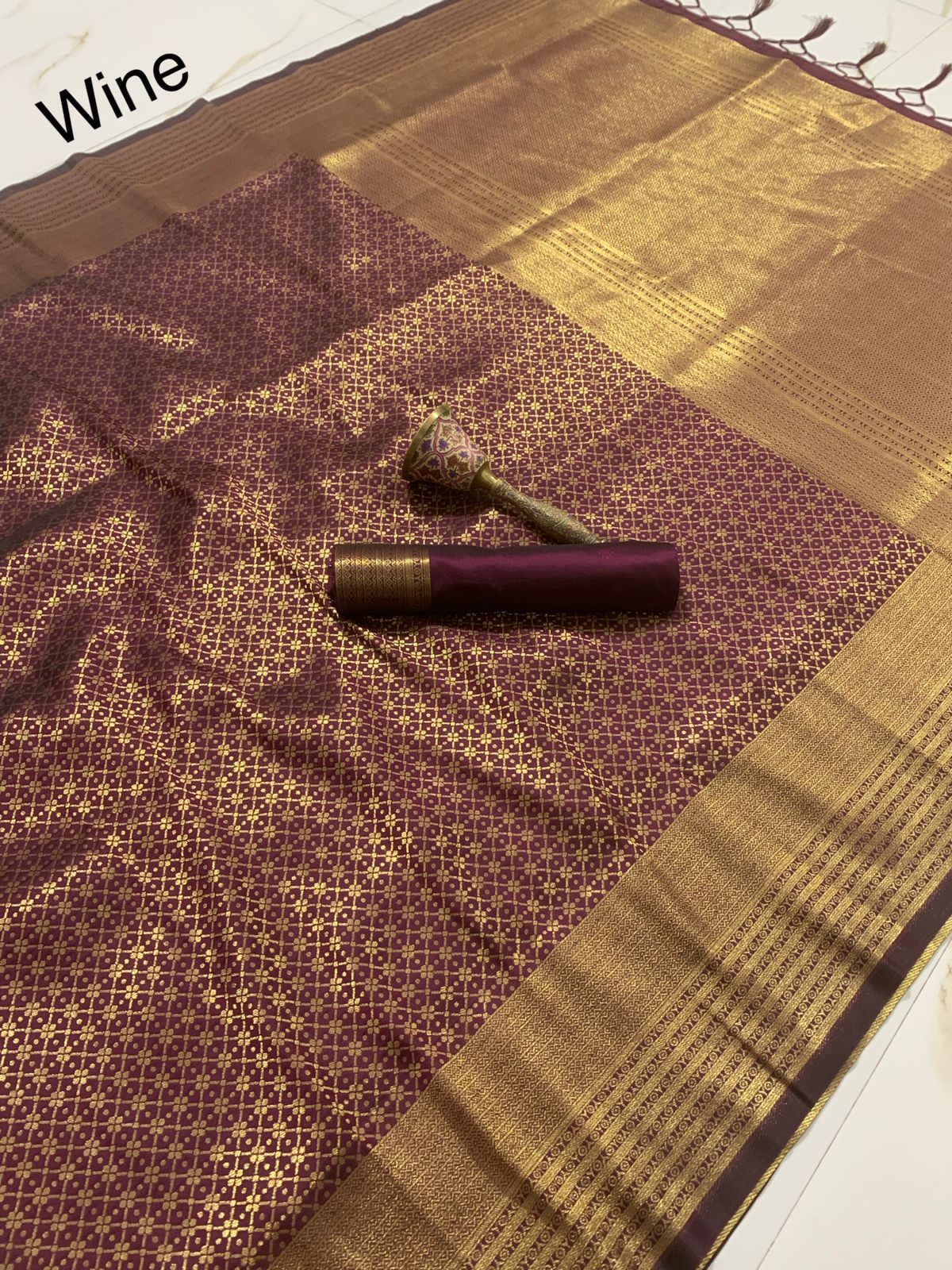 Semi silk mina zari with heavy weaving work saree