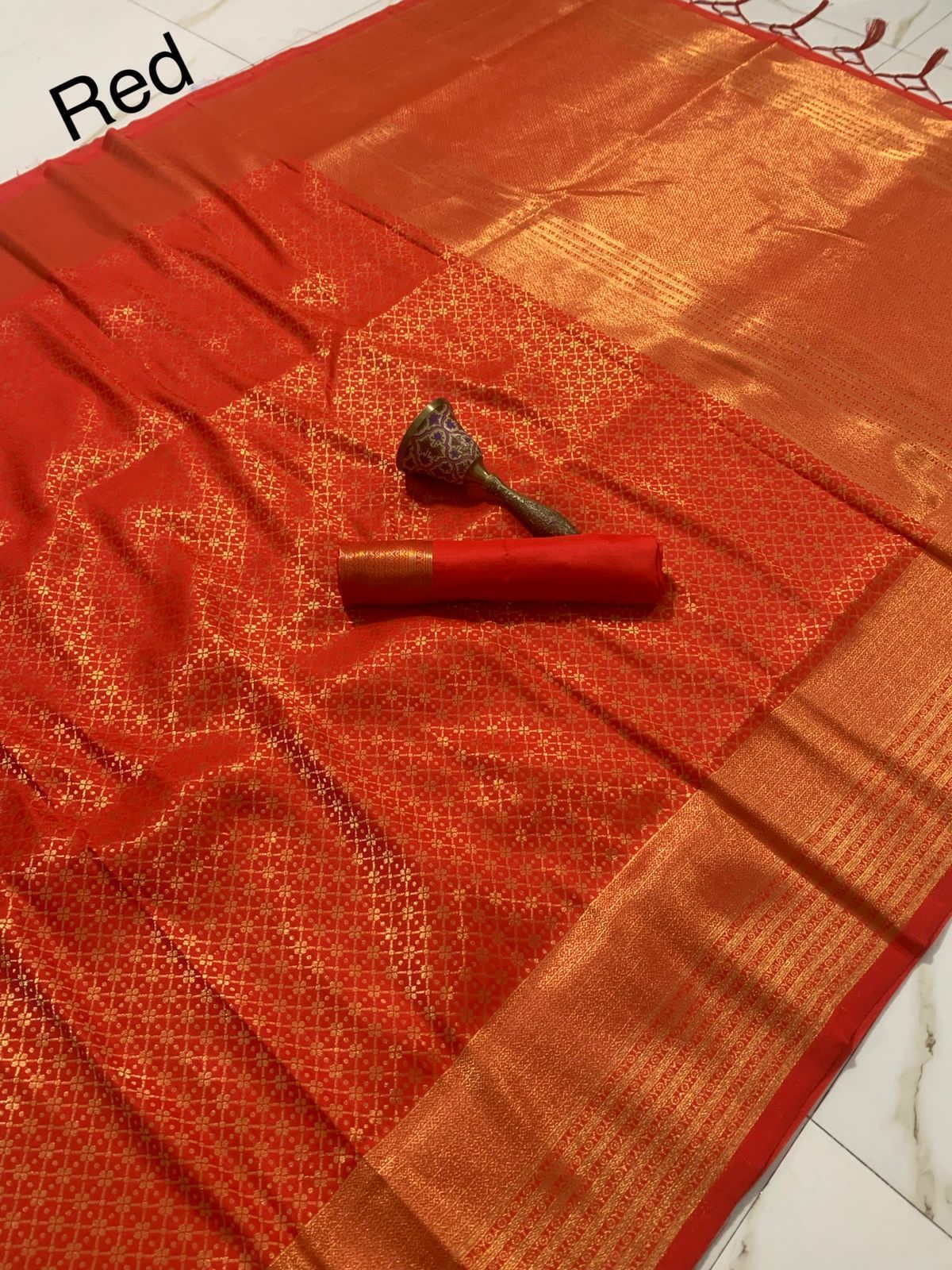 Semi silk mina zari with heavy weaving work saree