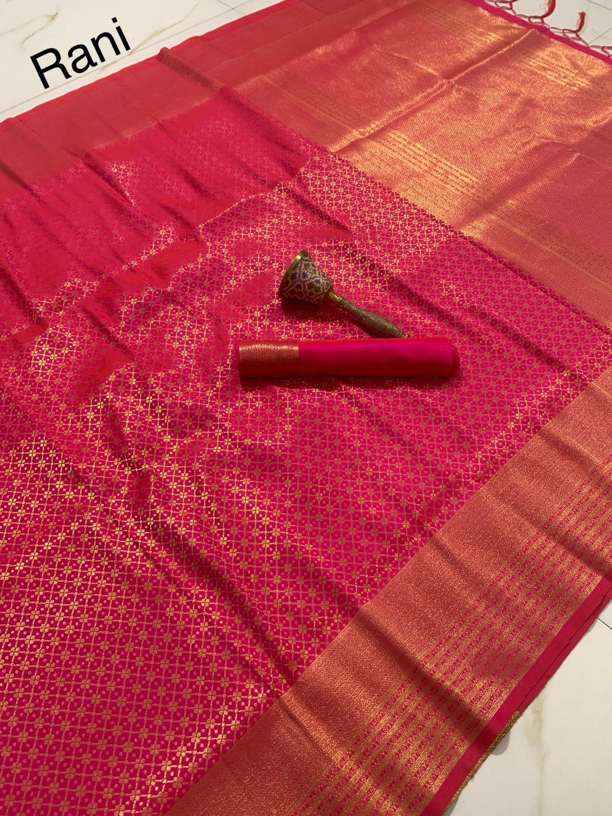 Semi silk mina zari with heavy weaving work saree