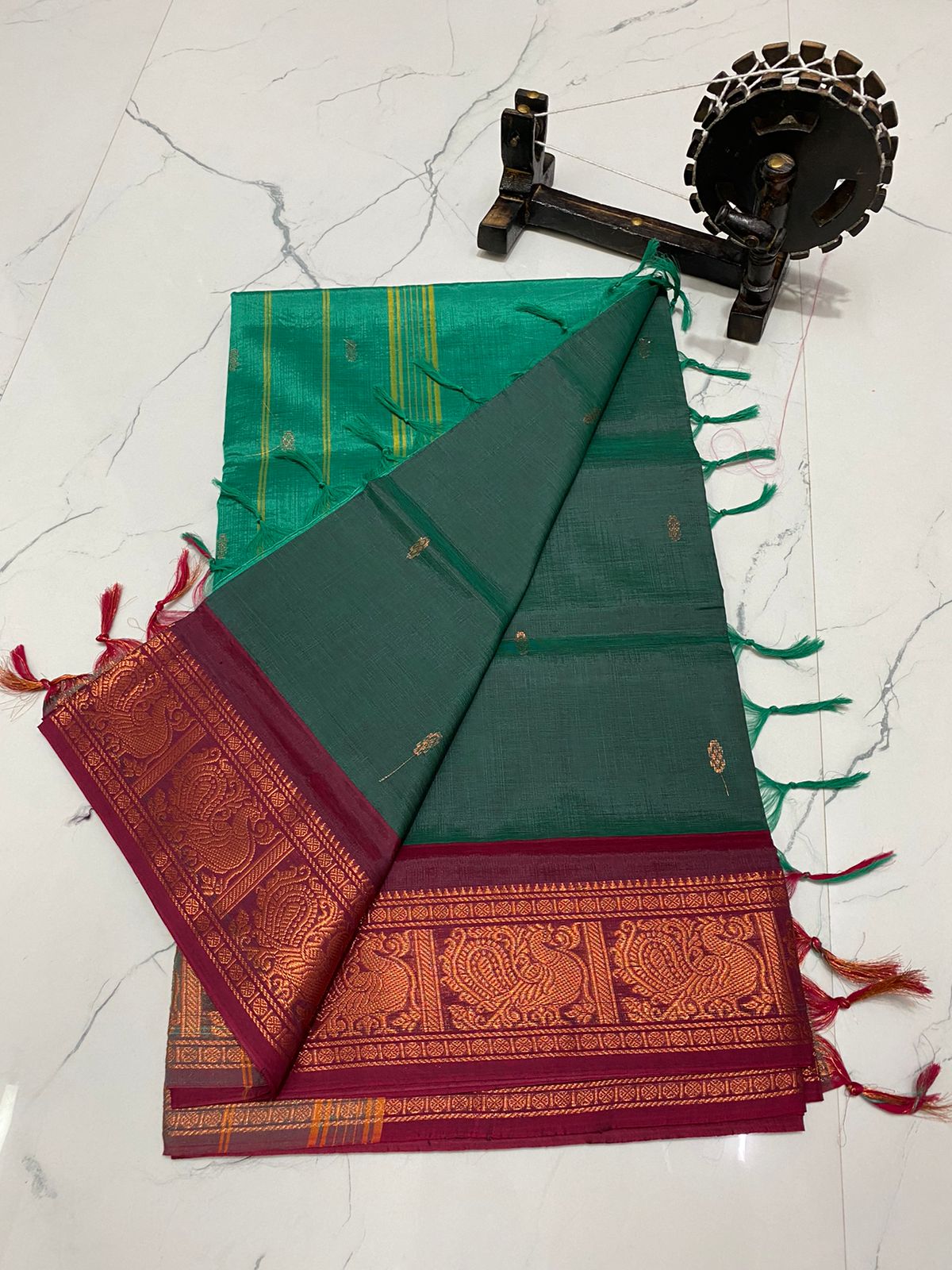 Traditional chinalampattu cotton saree