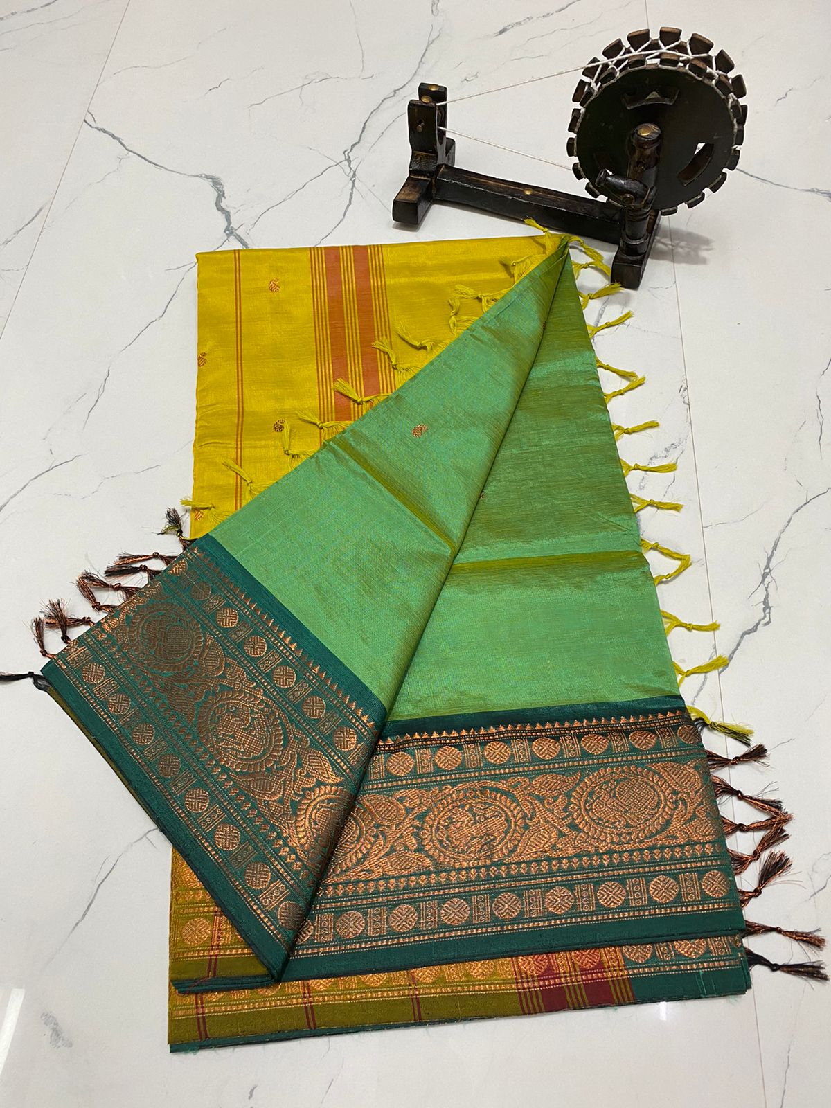 Traditional chinalampattu cotton saree