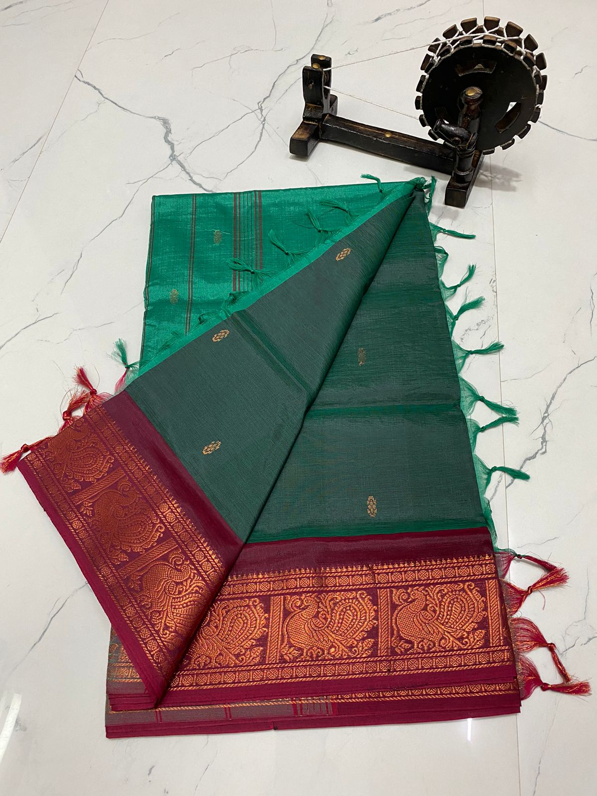 Traditional chinalampattu cotton saree