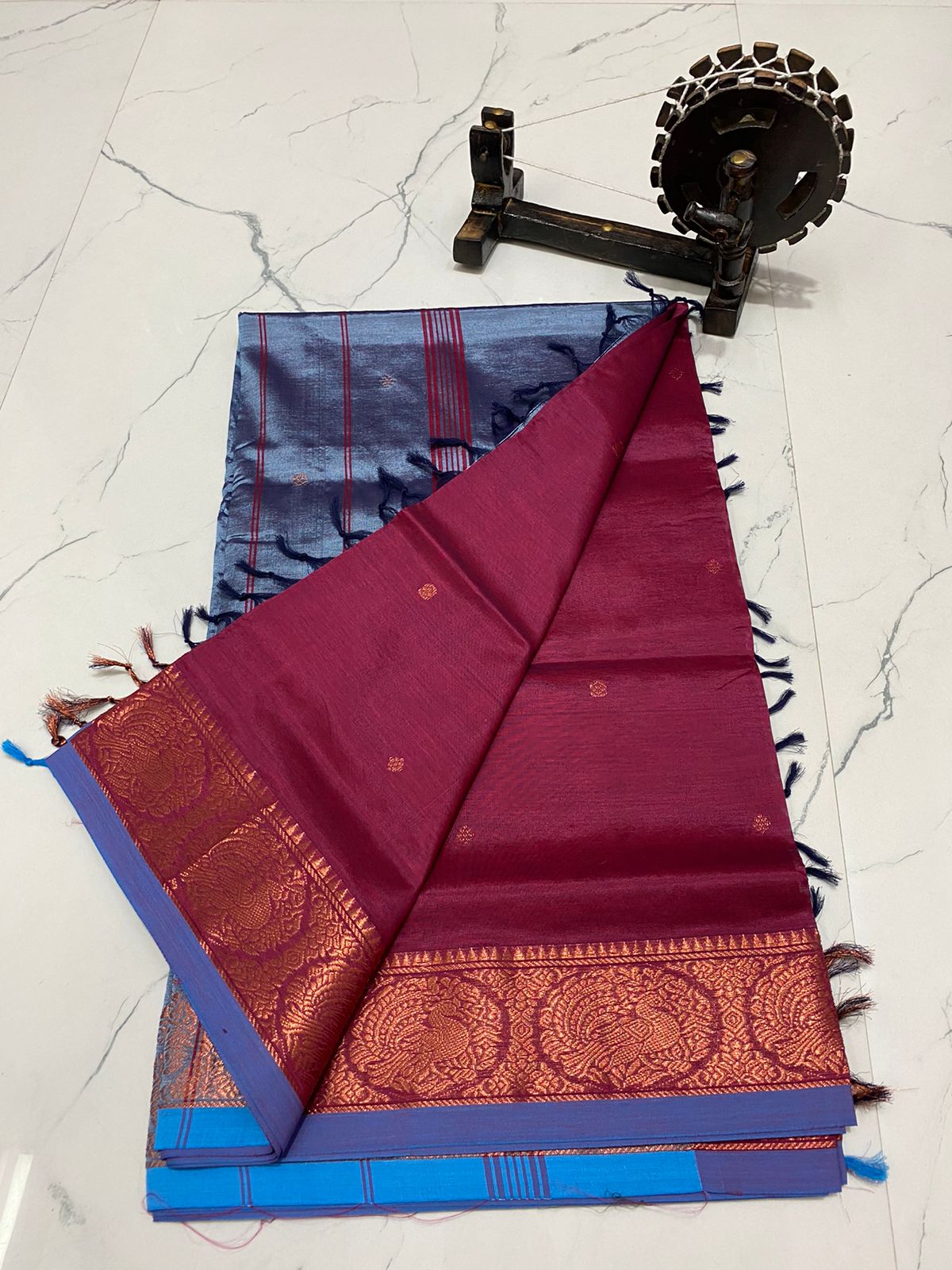 Traditional chinalampattu cotton saree