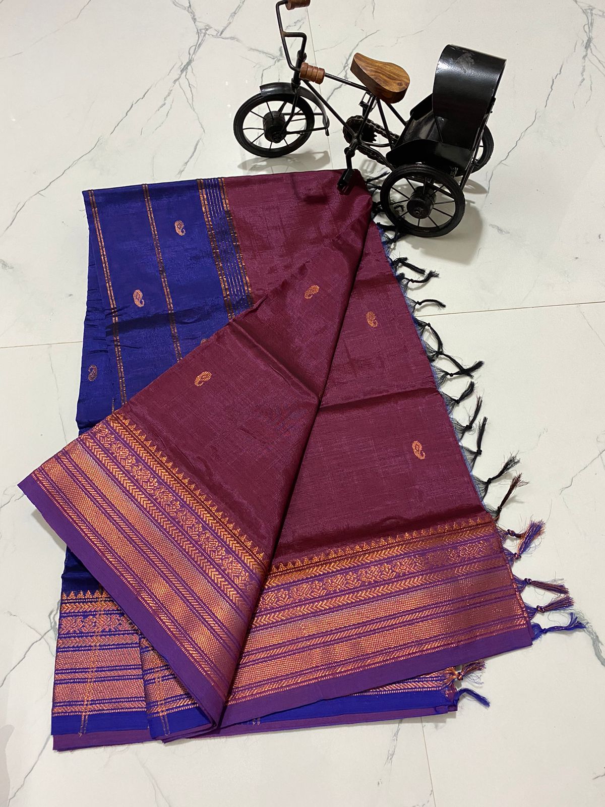 Traditional chinalampattu cotton saree