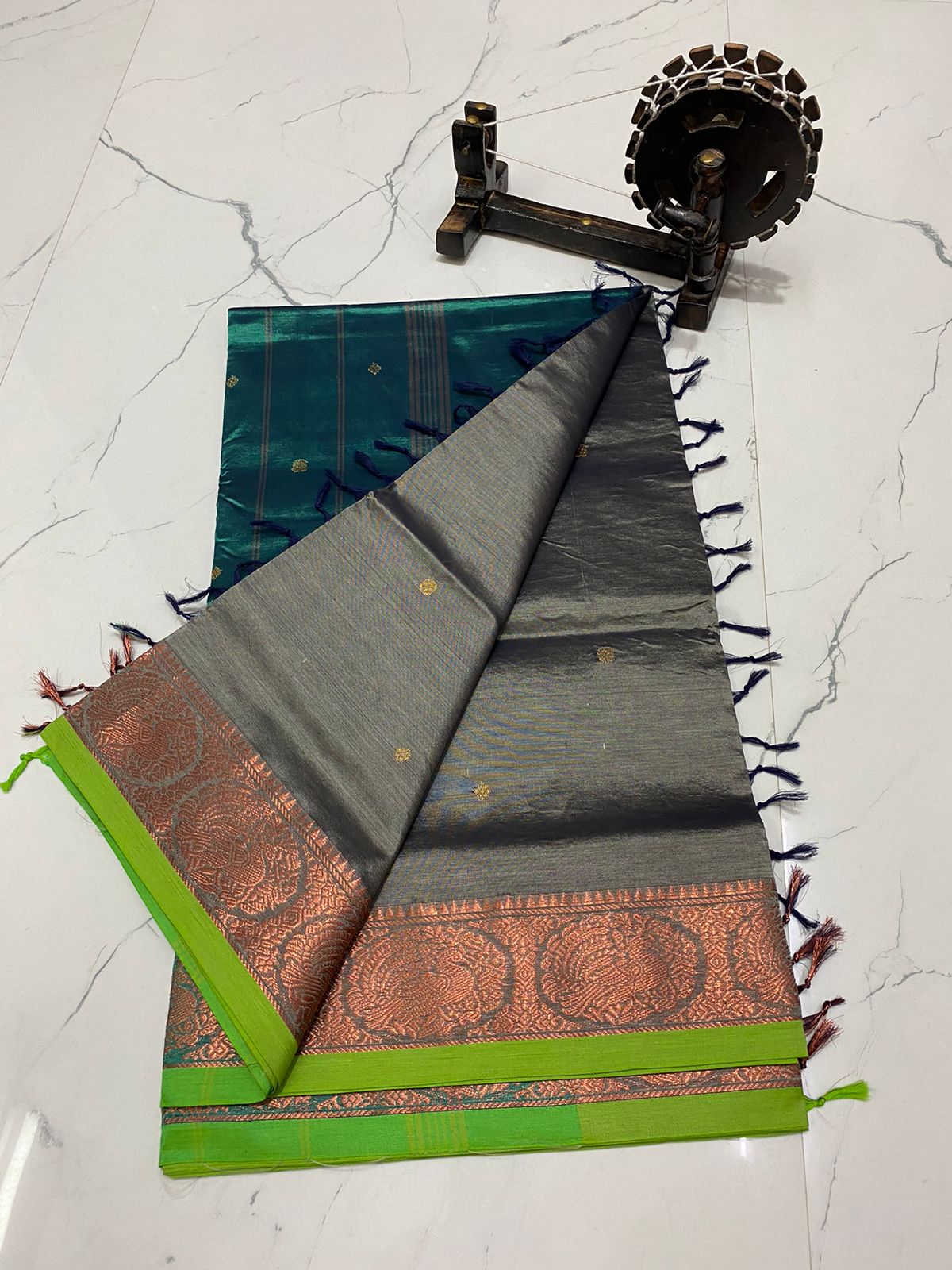 Traditional chinalampattu cotton saree