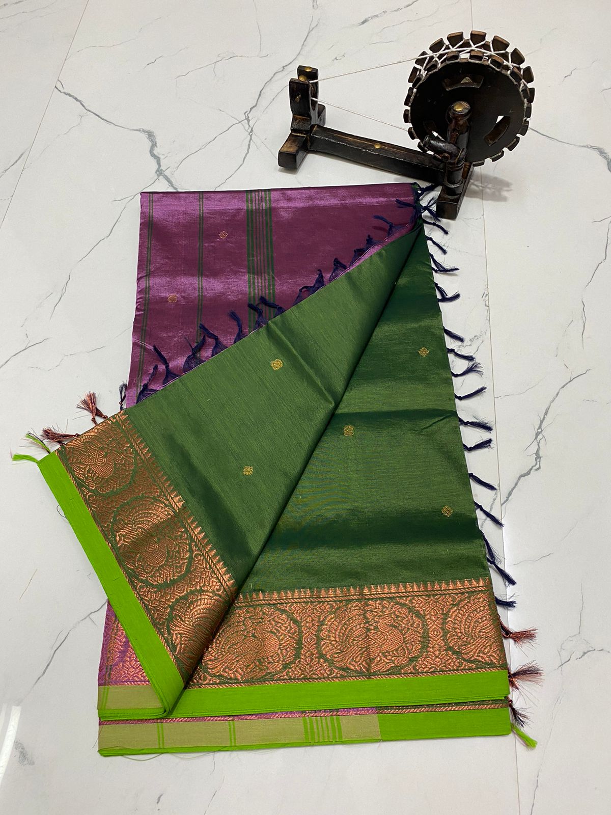 Traditional chinalampattu cotton saree