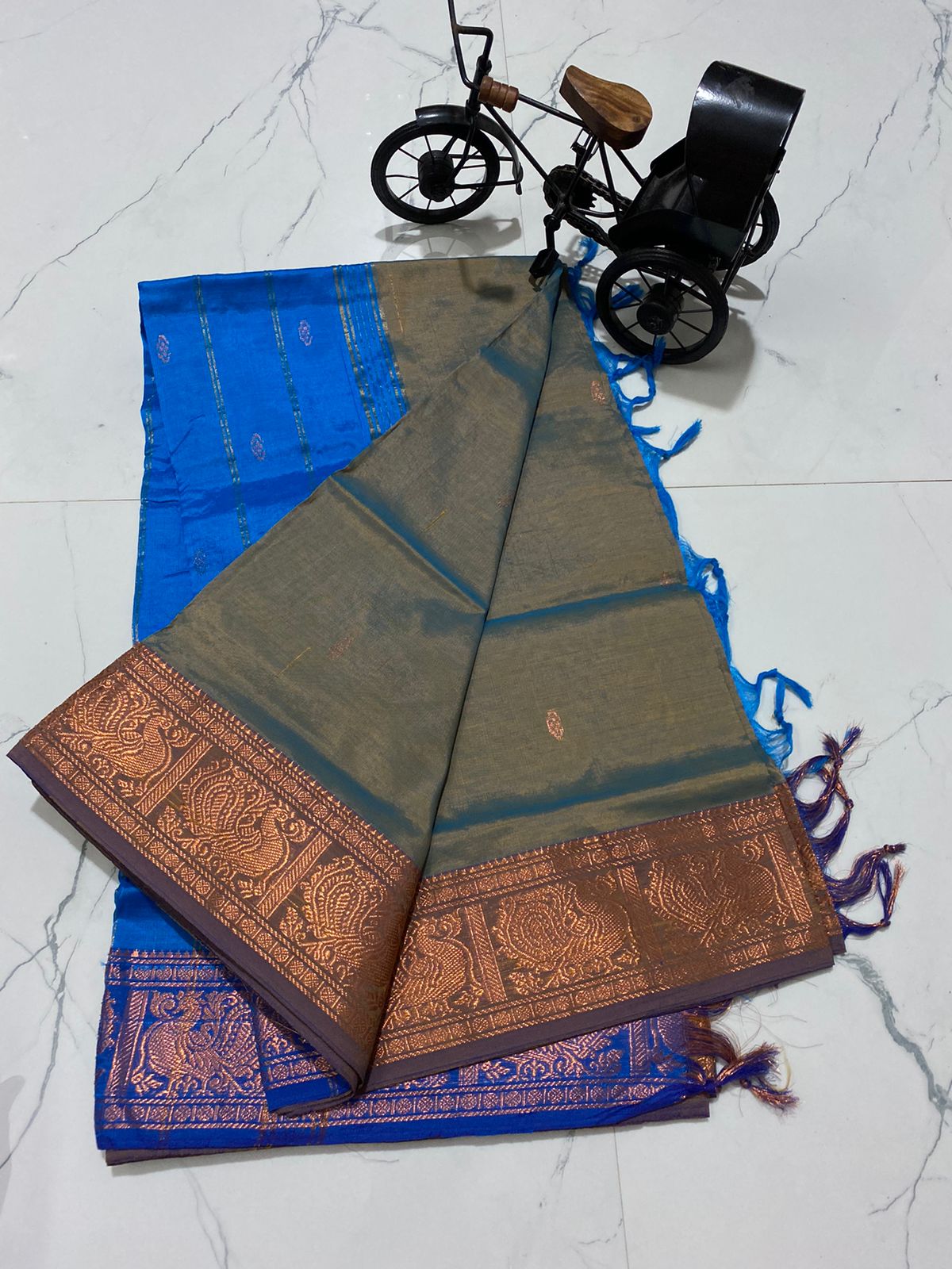 Traditional chinalampattu cotton saree