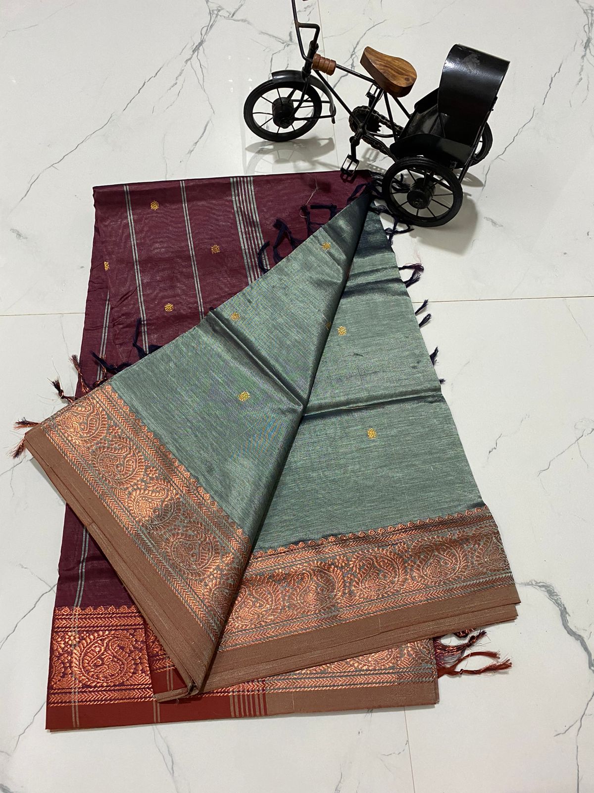 Traditional chinalampattu cotton saree