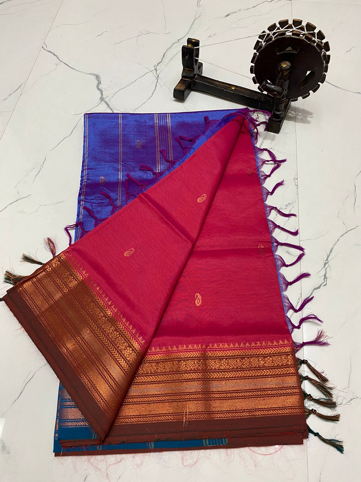 Traditional chinalampattu cotton saree