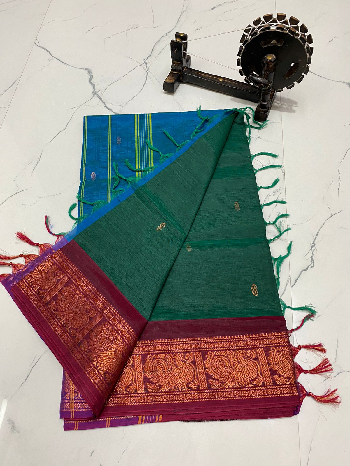 Traditional chinalampattu cotton saree