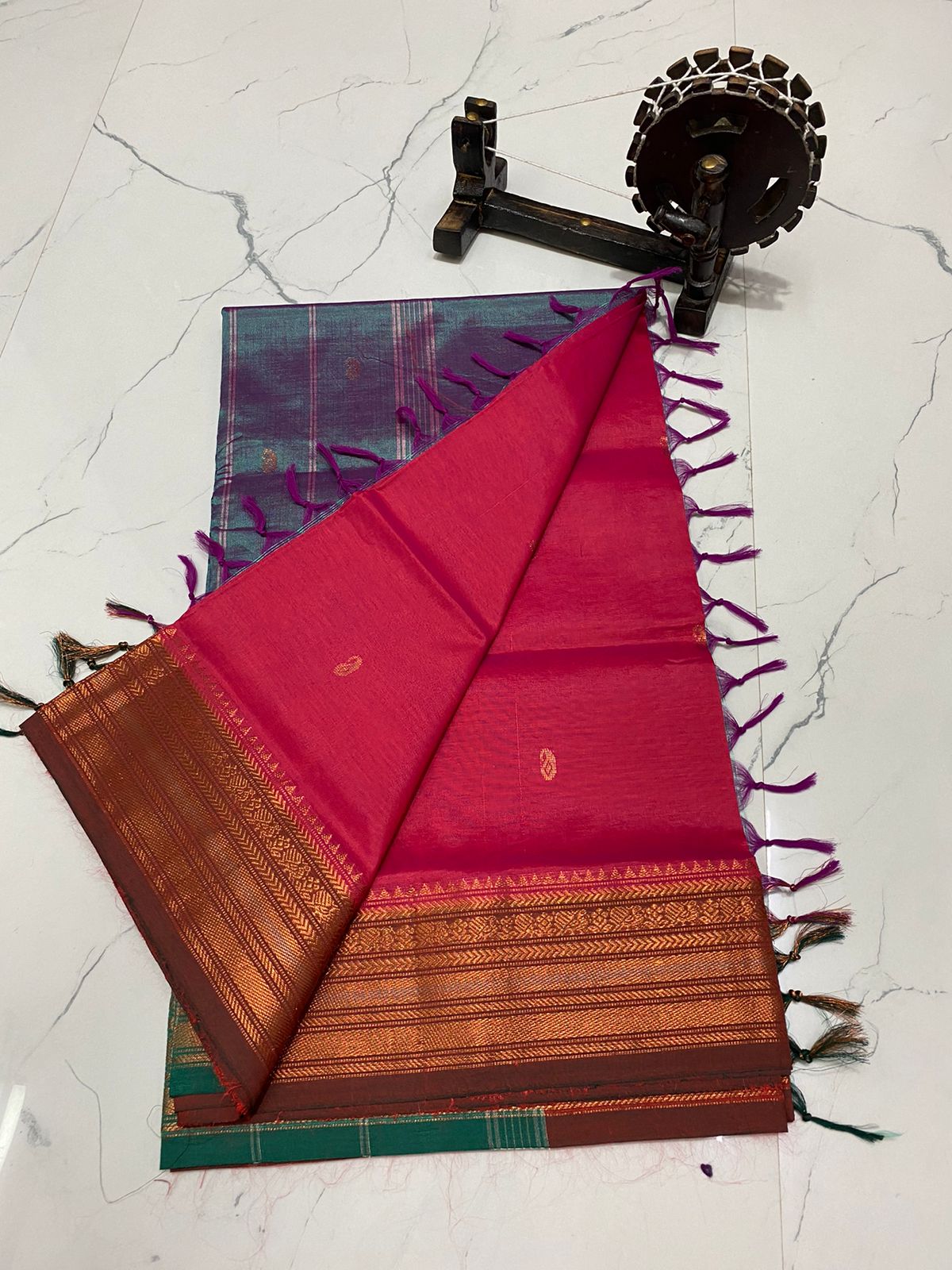 Traditional chinalampattu cotton saree