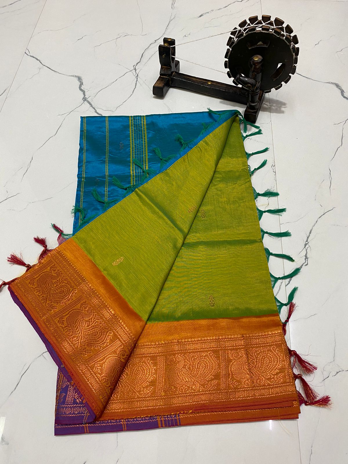 Traditional chinalampattu cotton saree
