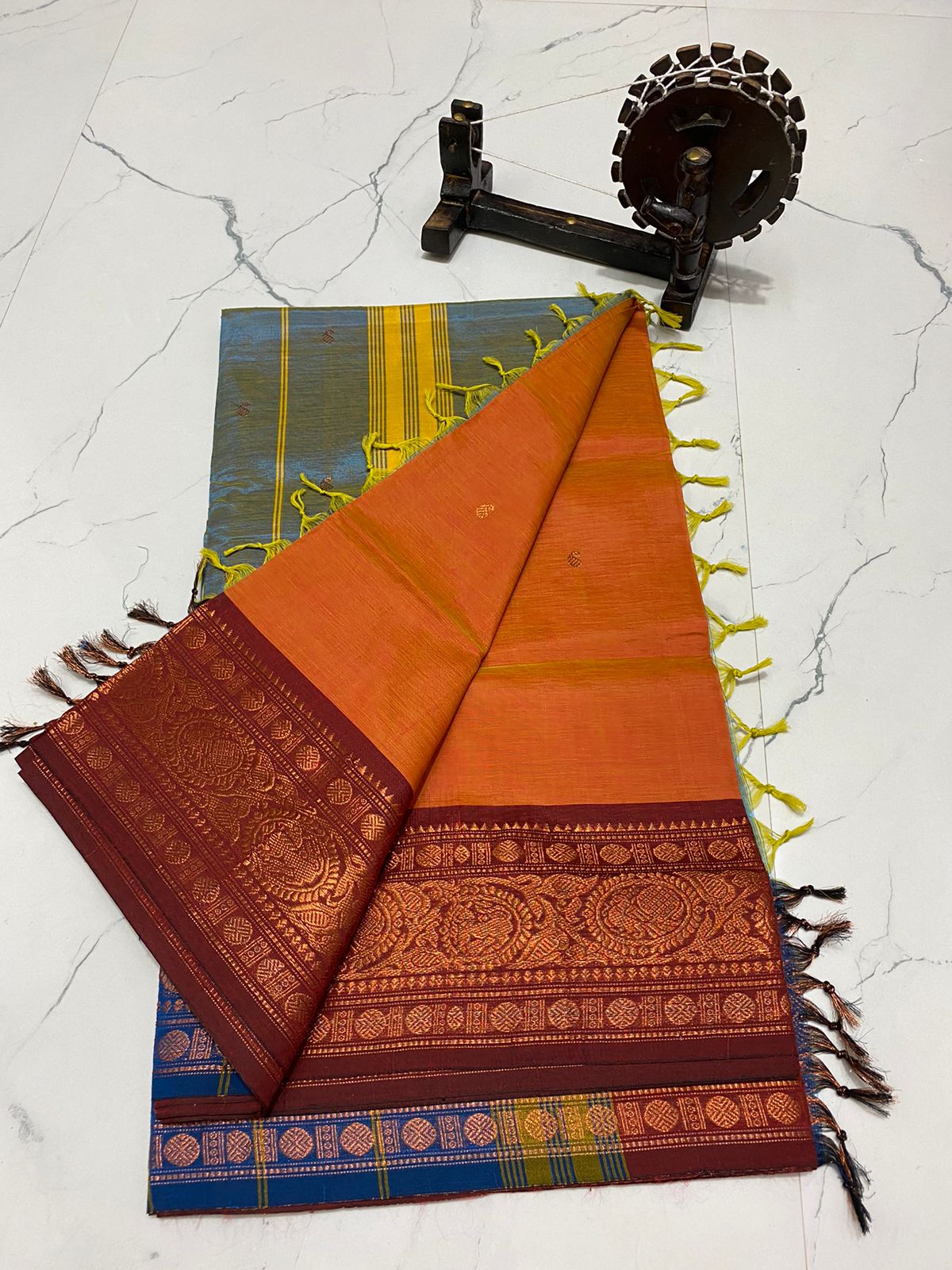 Traditional chinalampattu cotton saree