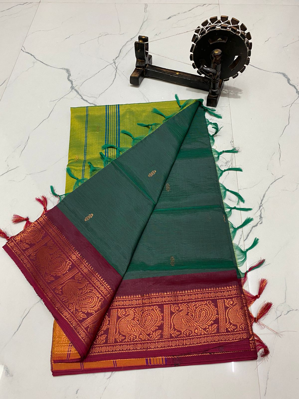 Traditional chinalampattu cotton saree