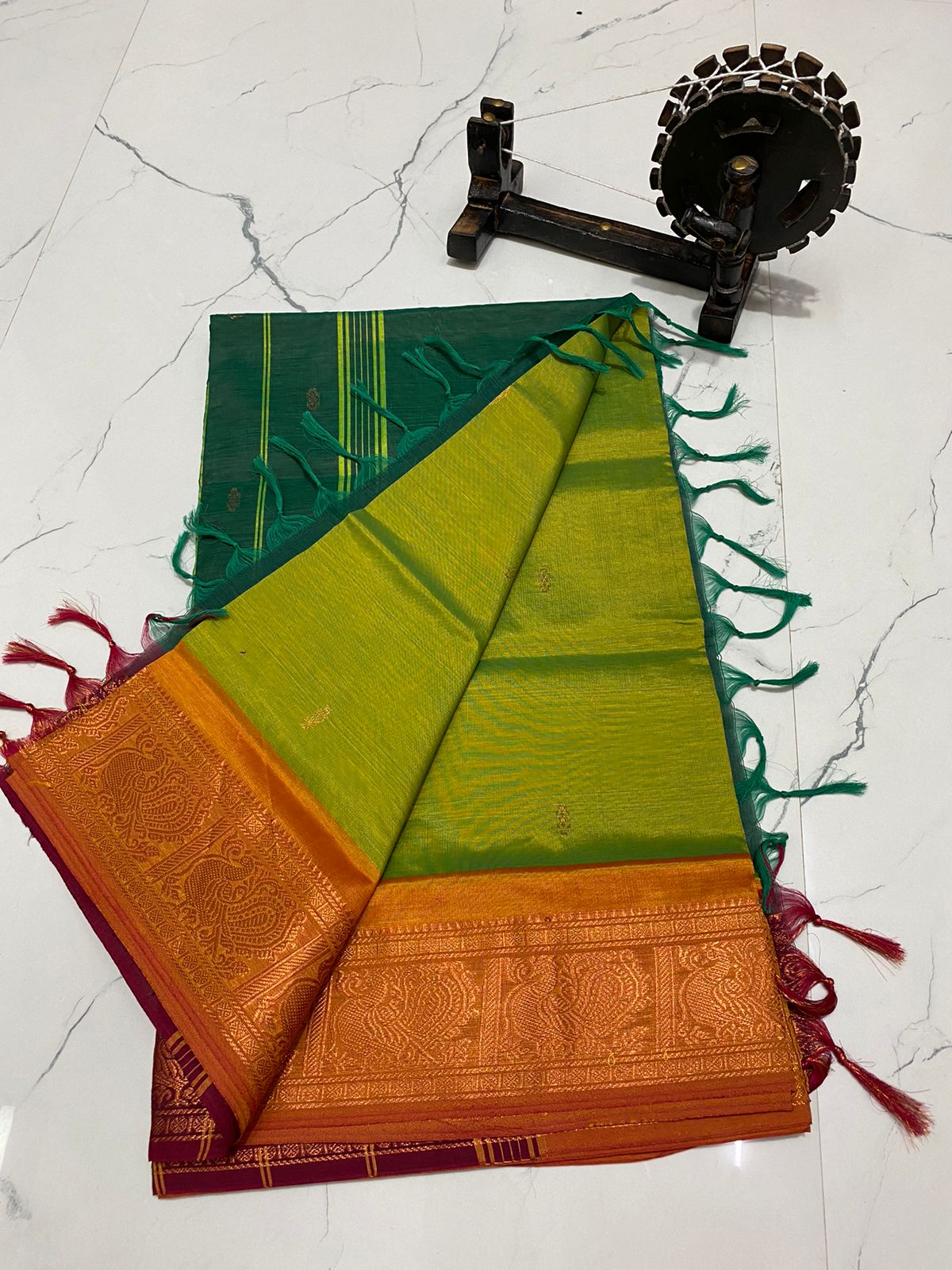 Traditional chinalampattu cotton saree